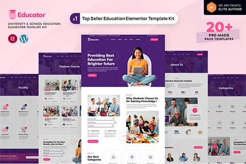 Educator – University & School Education Elementor Template Kit